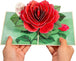 Red Camellia Pop Up Card