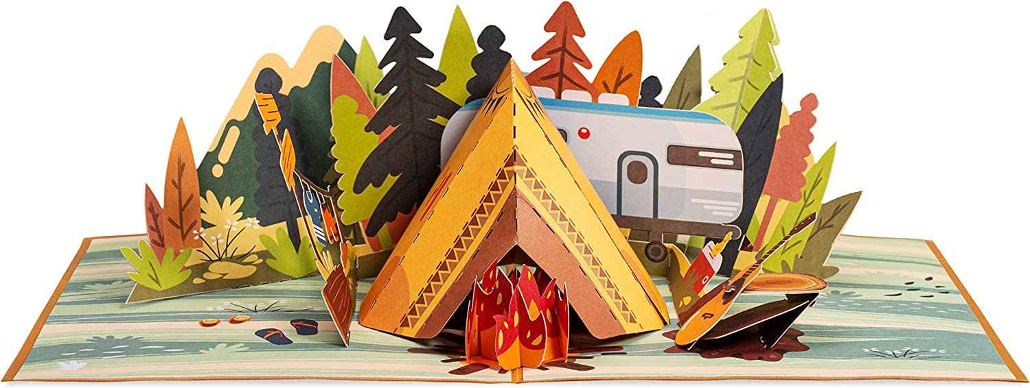 camping card Camping Pop Up Card