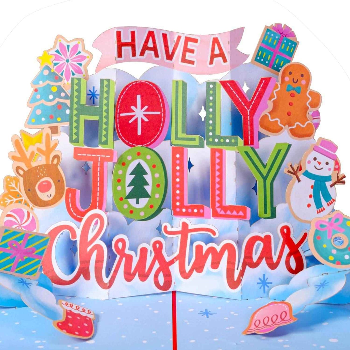 Holly Jolly Pop Up Christmas Card