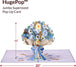 HugePop Magical Flower Bouquet Pop Up Card, With Detachable Flowers