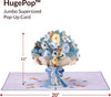 HugePop Magical Flower Bouquet Pop Up Card, With Detachable Flowers