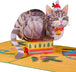 Meowy Cat Pop Up Christmas Card