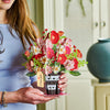 HugePop Lovely Flower Vase Pop Up, With Detachable Flowers