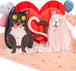 Purrfect Love Frndly Pop Up Card - 8"x6"