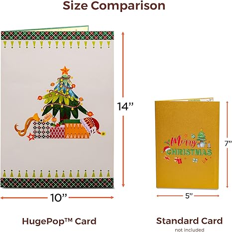 Jumbo Merry Christmas Pop Up Card