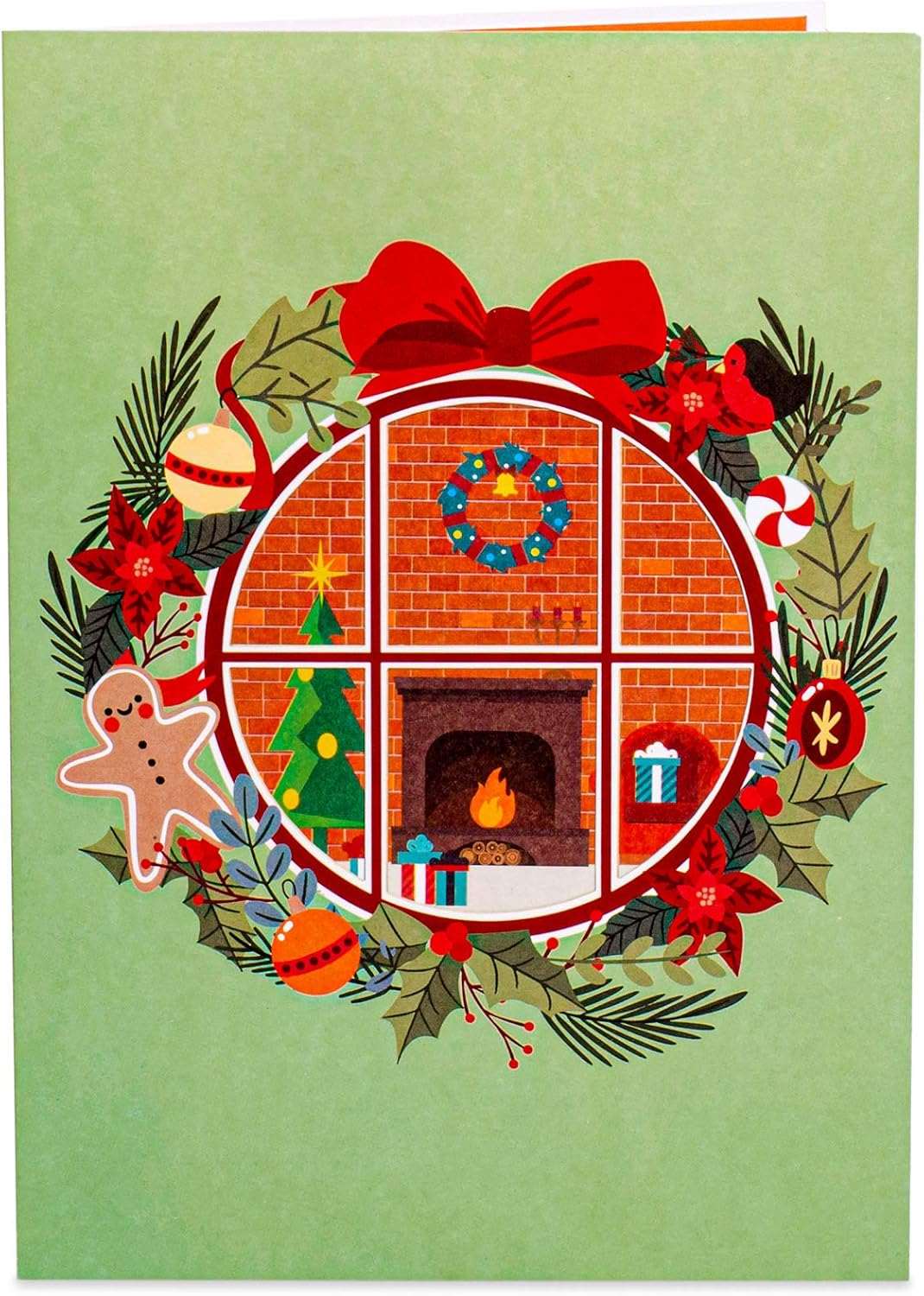 Christmas Wreath Pop Up Christmas Card