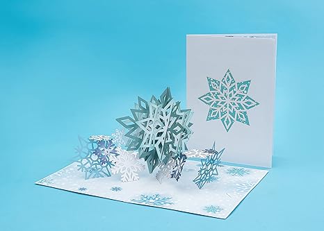 Snowflake Pop Up Card - 5" x 7"