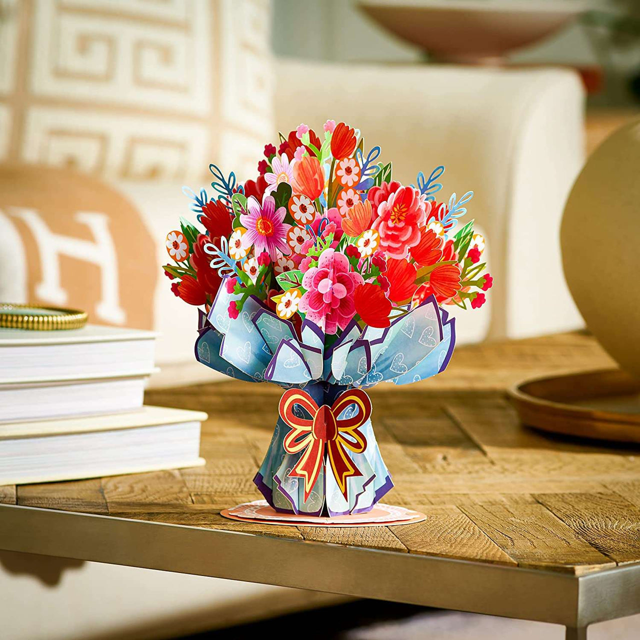 HugePop Vibrance Flower Bouquet Pop Up, with Detachable Flowers