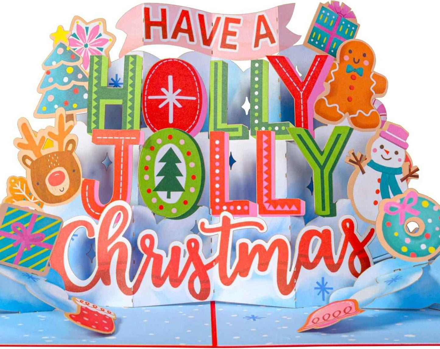 Holly Jolly Pop Up Christmas Card