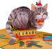 Meowy Cat Pop Up Christmas Card