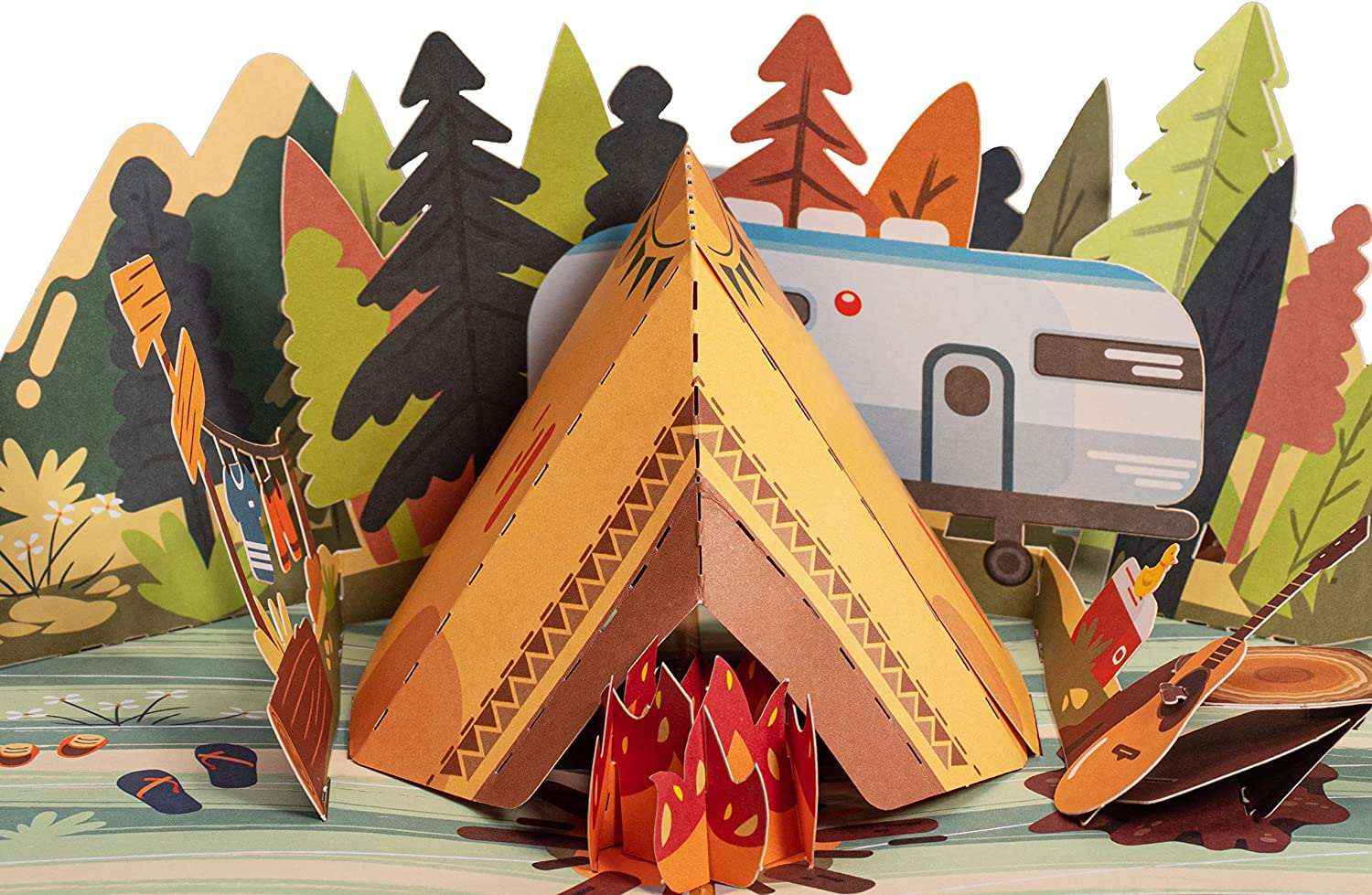 tent pop up card Camping Pop Up Card