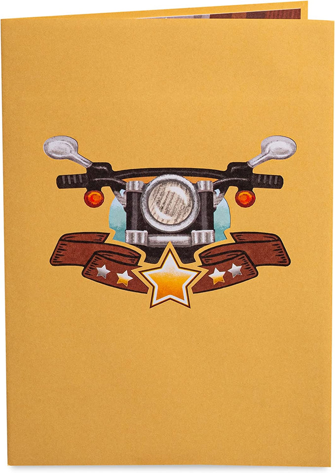 Motorcycle Pop Up Father's Day Card