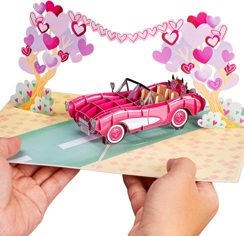Road to Love Pop Up Card - 5" x 7"