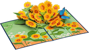 Sunflowers Pop Up Card