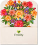 Box of Flowers Pop Up Card - Frndly 8"x6"