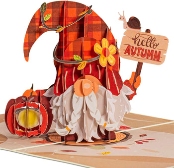 Fall Gnome Pop Up Card