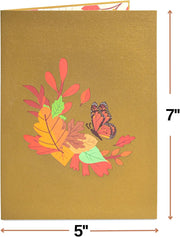 Fall Butterfly Pop Up Card