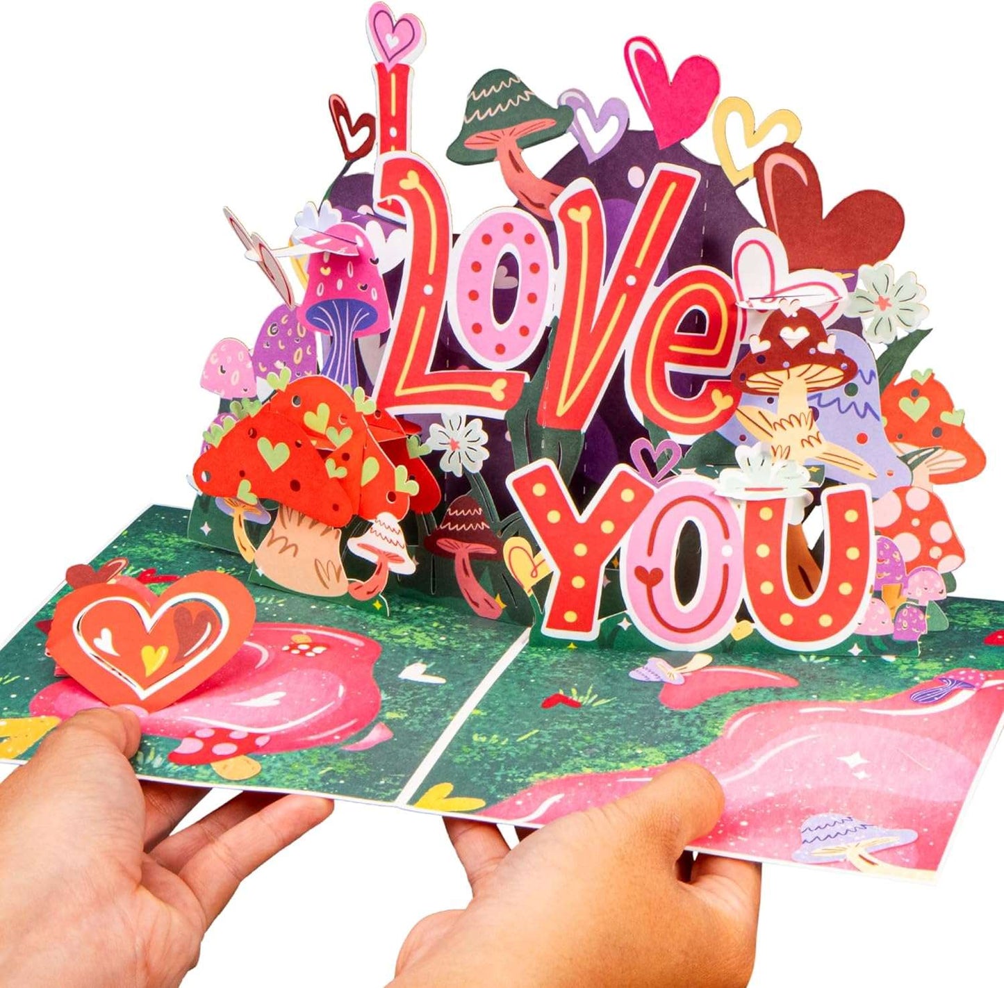 I Love You So Mush Frndly Pop Up Card - 8"x6"