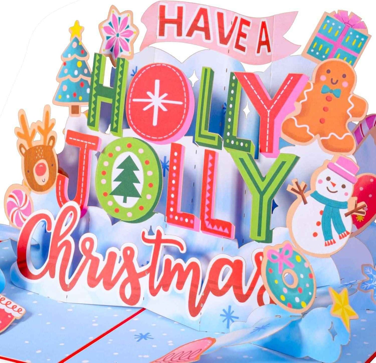 Holly Jolly Pop Up Christmas Card