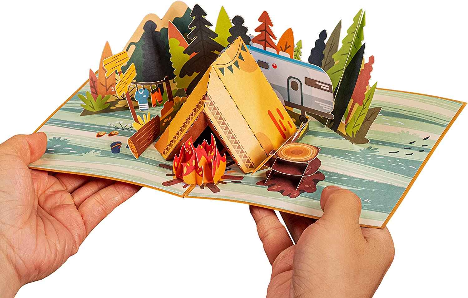 pop up card tent Camping Pop Up Card