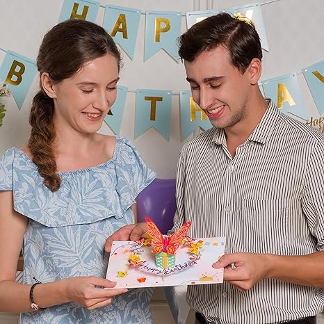 Birthday Butterfly Pop Up Card