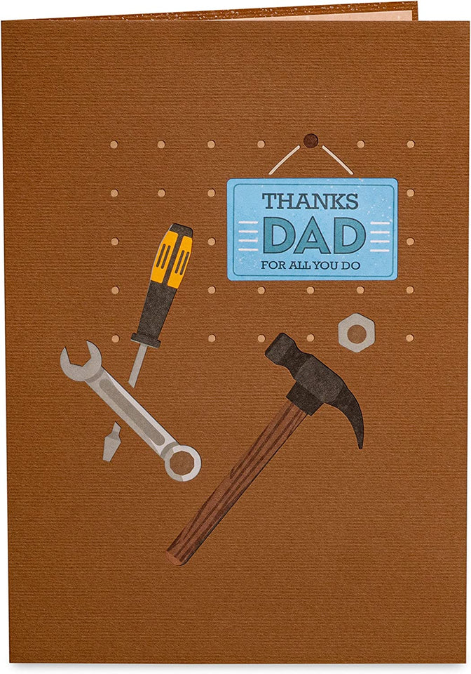 #1 Dad Toolbox Pop Up Card