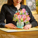 HugePop Spring Flower Bouquet Pop Up With Detachable Paper Flower