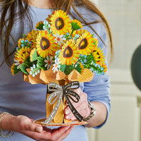 Thumbnail for HugePop Sunflower Pop Up Flower Bouquet, with Detachable Flowers