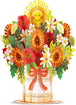 HugePop Happy Flower Bouquet Pop Up With Detachable Paper Flowers