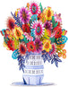 HugePop Exotica Flower Bouquet Pop Up With Detachable Flowers