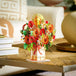 HugePop Happy Flower Bouquet Pop Up With Detachable Paper Flowers