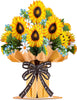 HugePop Sunflower Pop Up Flower Bouquet, with Detachable Flowers