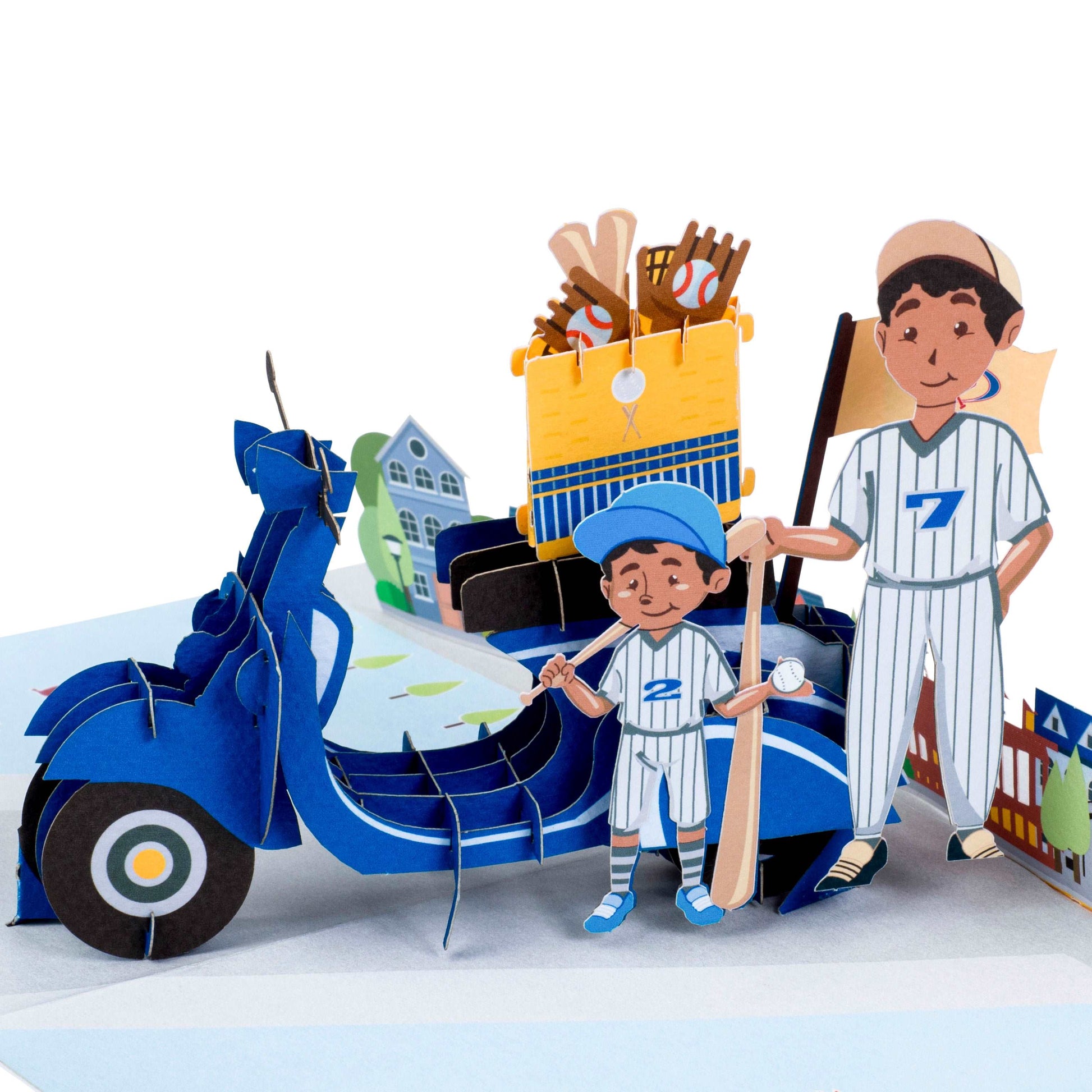 Father & Son Baseball Pop Up Card