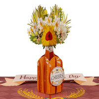 Thumbnail for Beer Flowers Pop Up Father's day Card