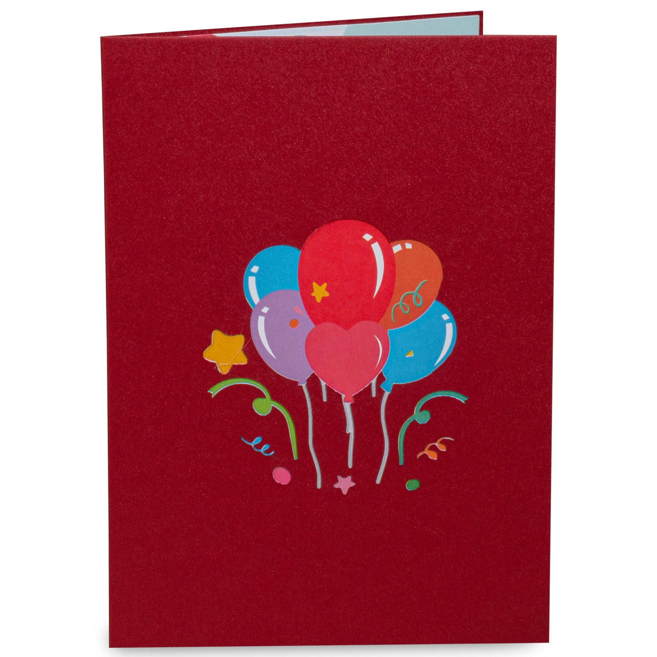 Happy Birthday Balloons Pop Up Card