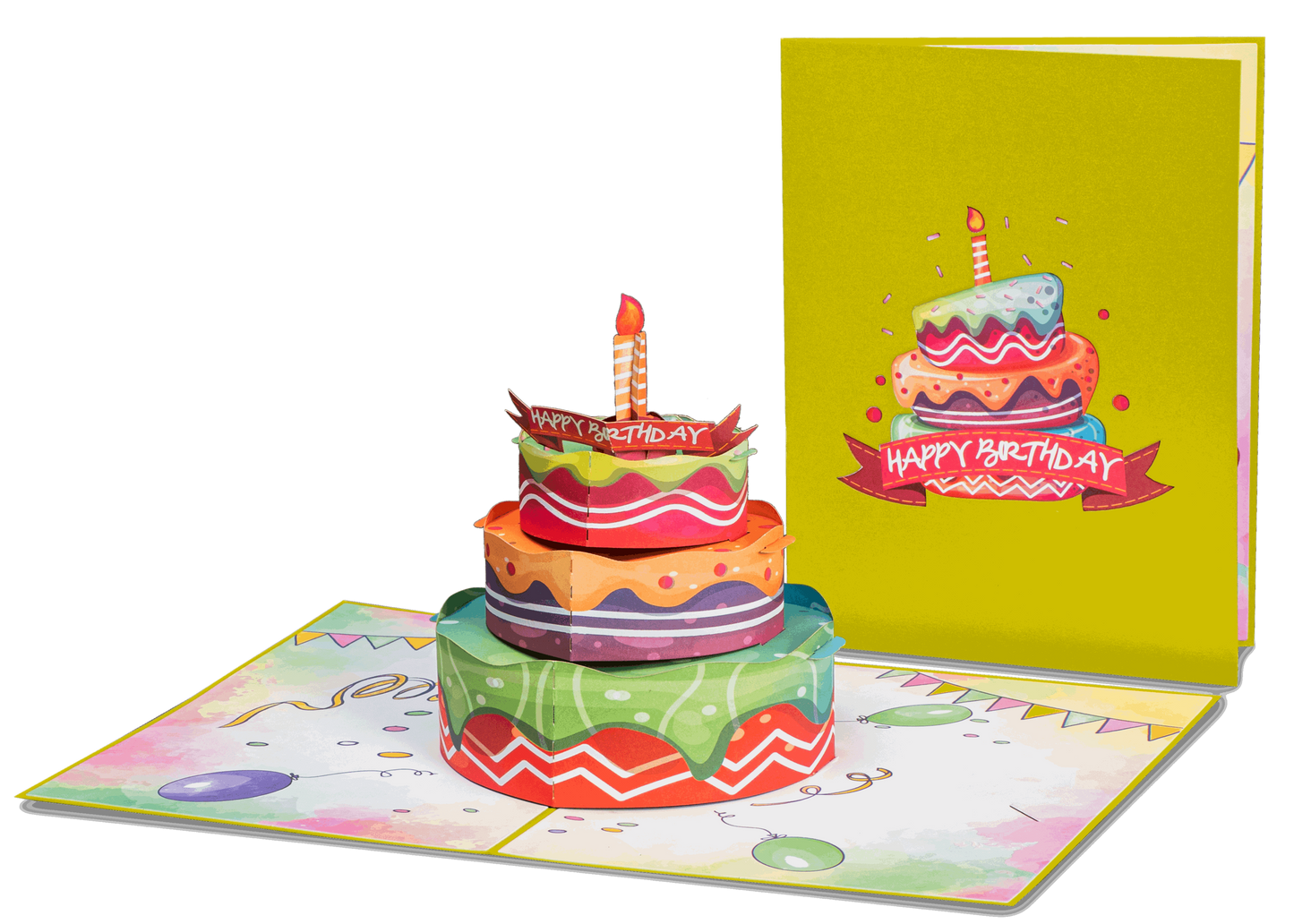 Happy Birthday Cake Pop Up Card