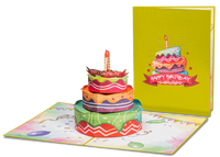 Thumbnail for Happy Birthday Cake Pop Up Card