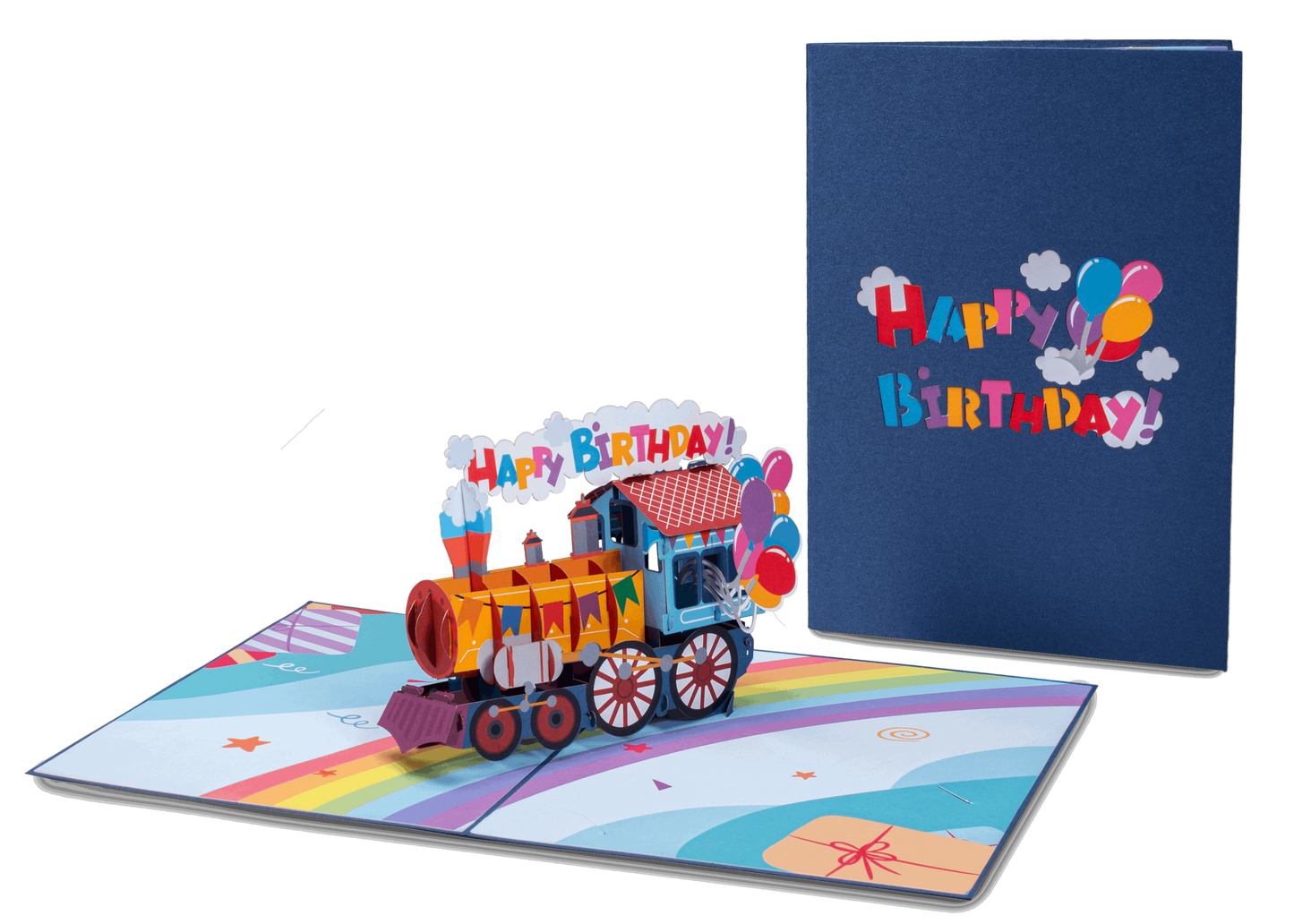 Happy Birthday Train Pop Up Card