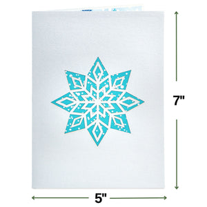 Snowflake Pop Up Card - 5" x 7"