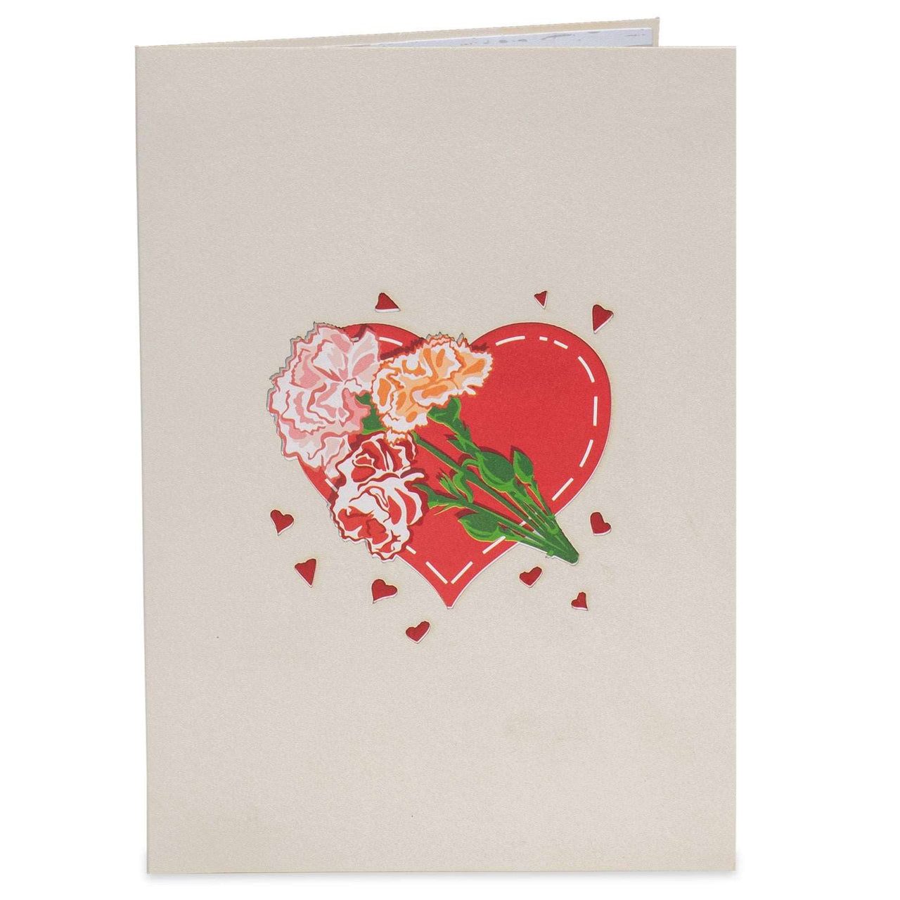 Carnation Bouquet Pop Up Card