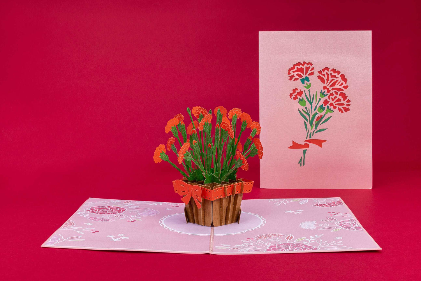 Carnations Pop Up Card