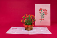 Thumbnail for Carnations Pop Up Card