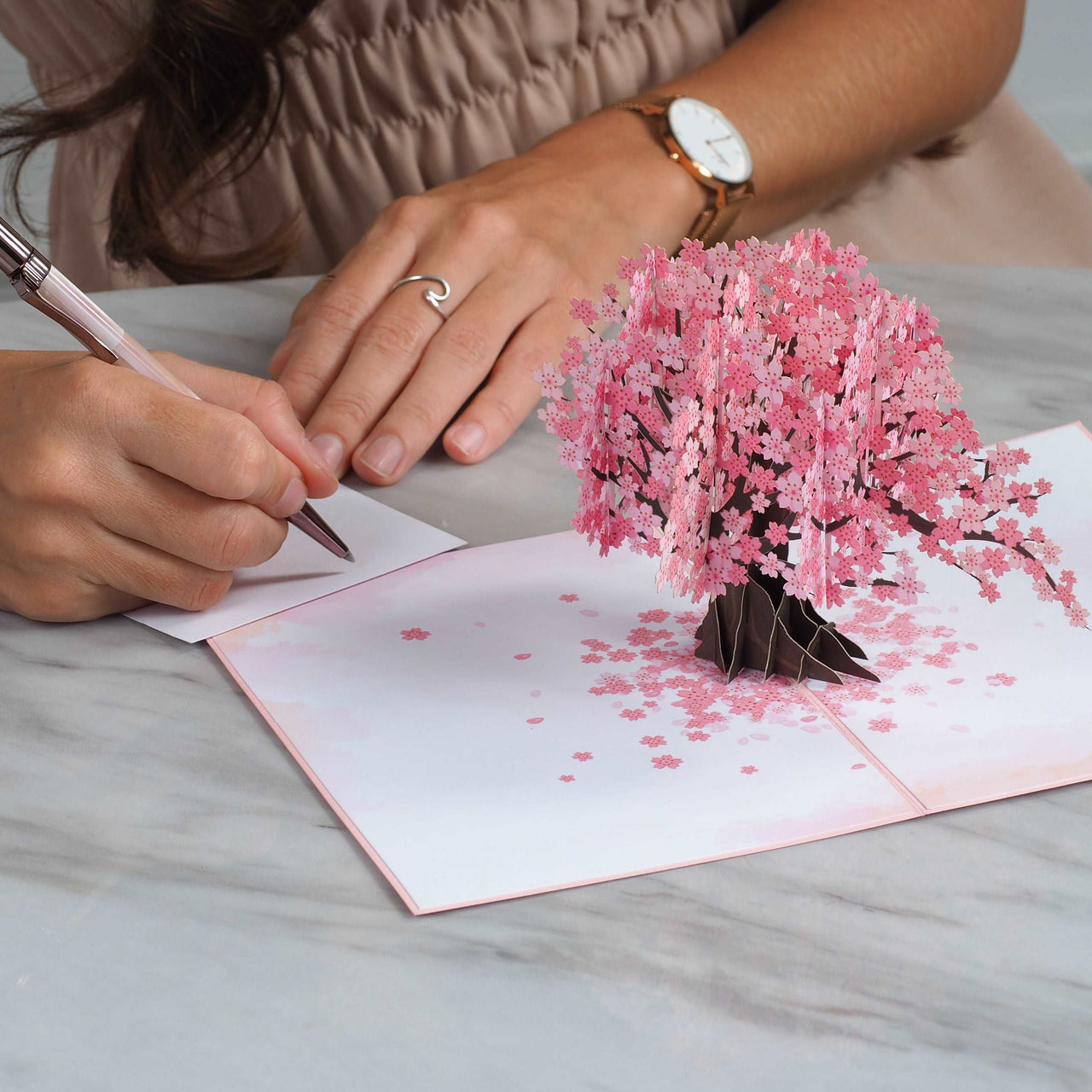 Cherry Blossom Pop Up Card