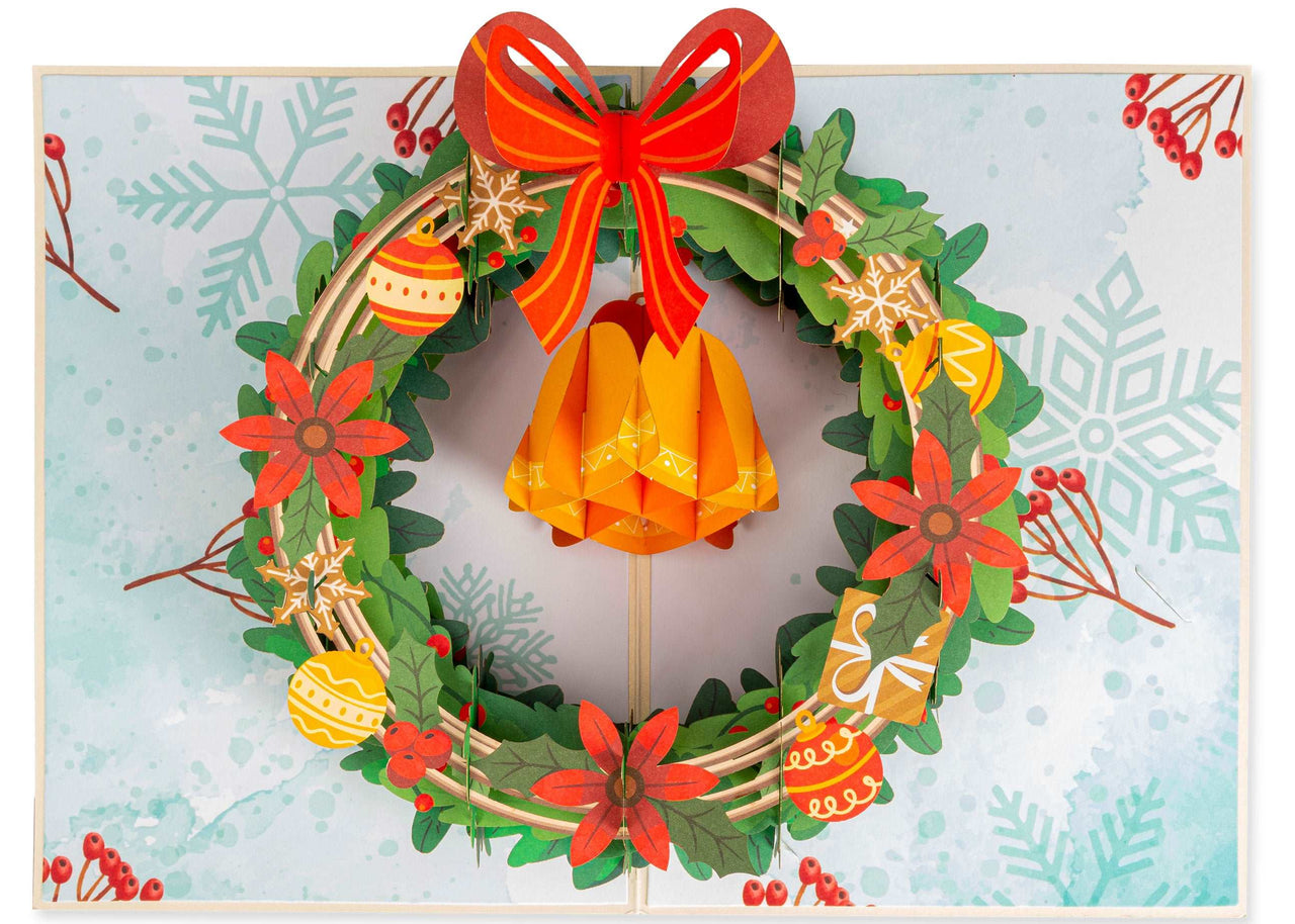 Christmas Wreath Pop Up Card