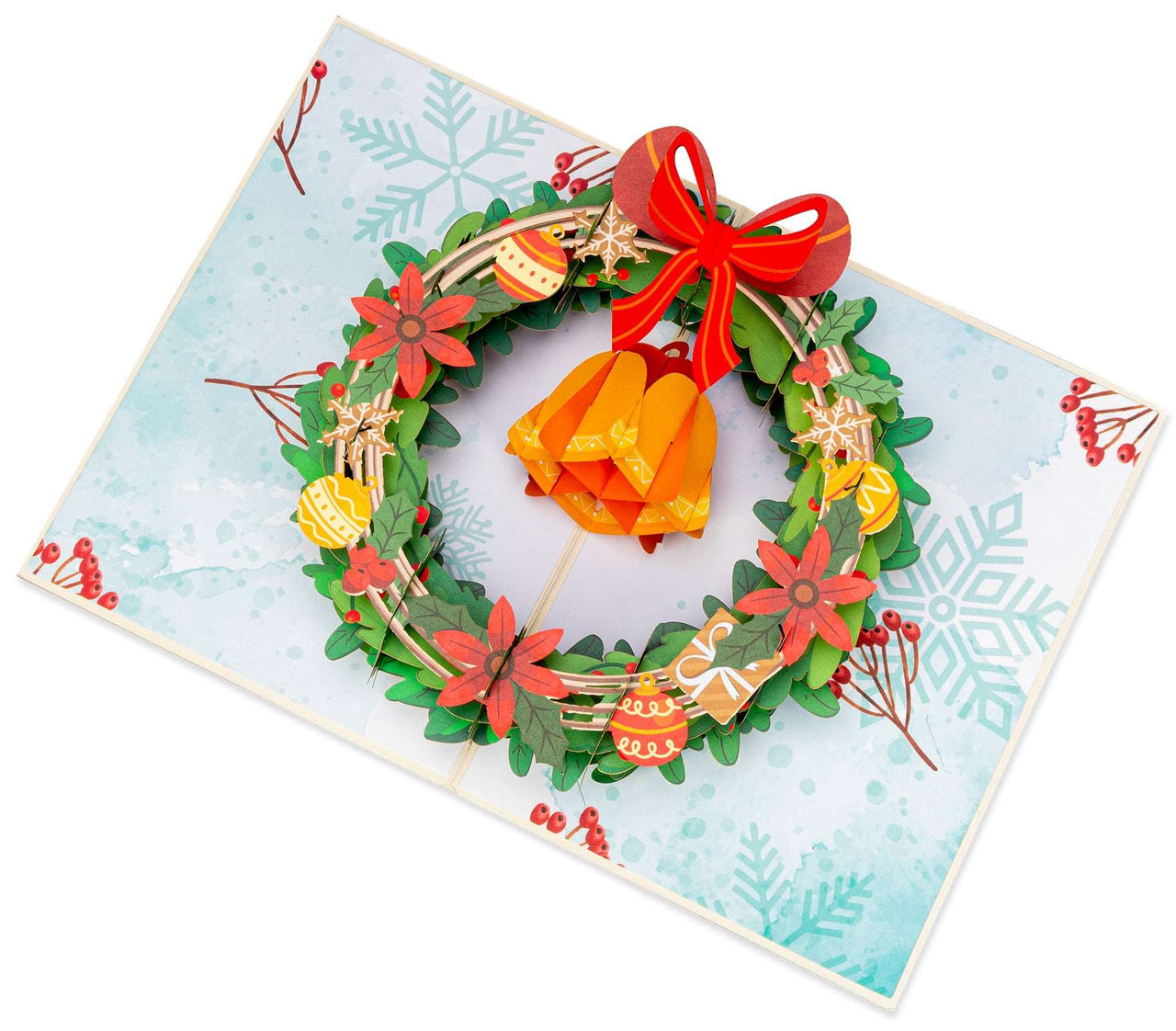 Christmas Wreath Pop Up Card