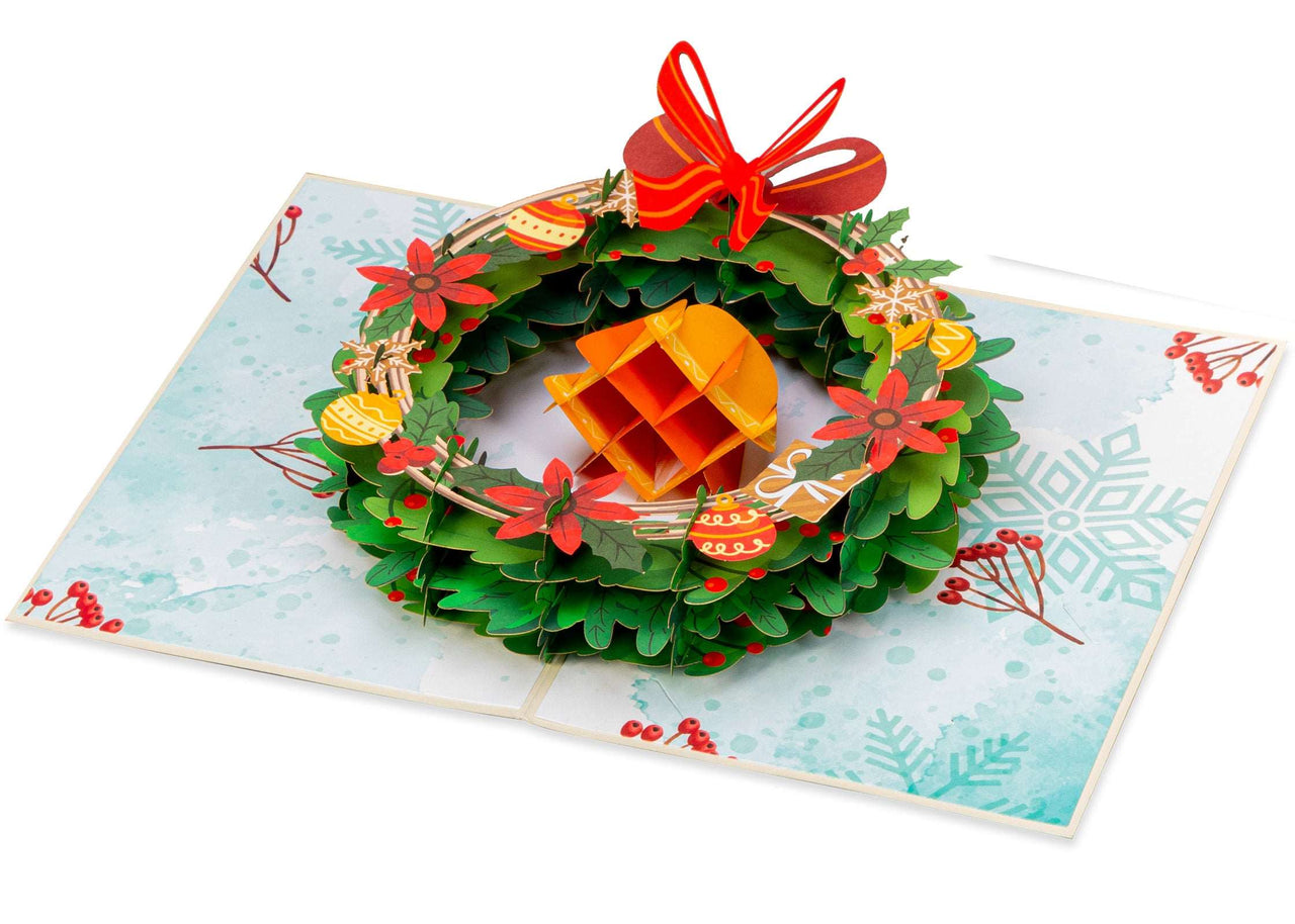 Christmas Wreath Pop Up Card