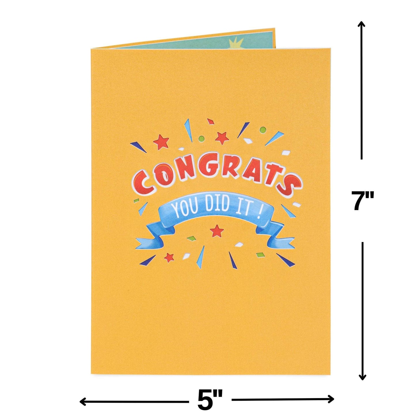 Trophy Popup Congratulations Card for Achievements