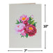 Peonies Bouquet Pop-Up Card with Keepsake Gift