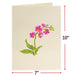 Orchid Flower Bouquet Oversized Pop Up Card with Keepsake