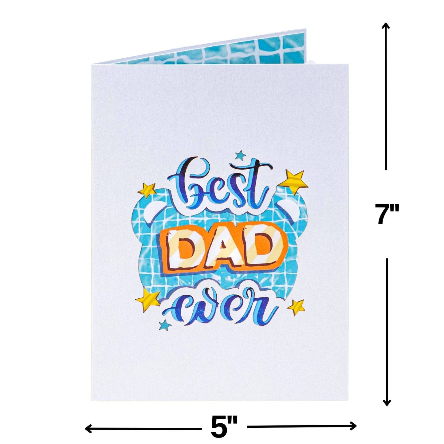 Heartfelt Best Dad Bear Pop Up Card for Dad